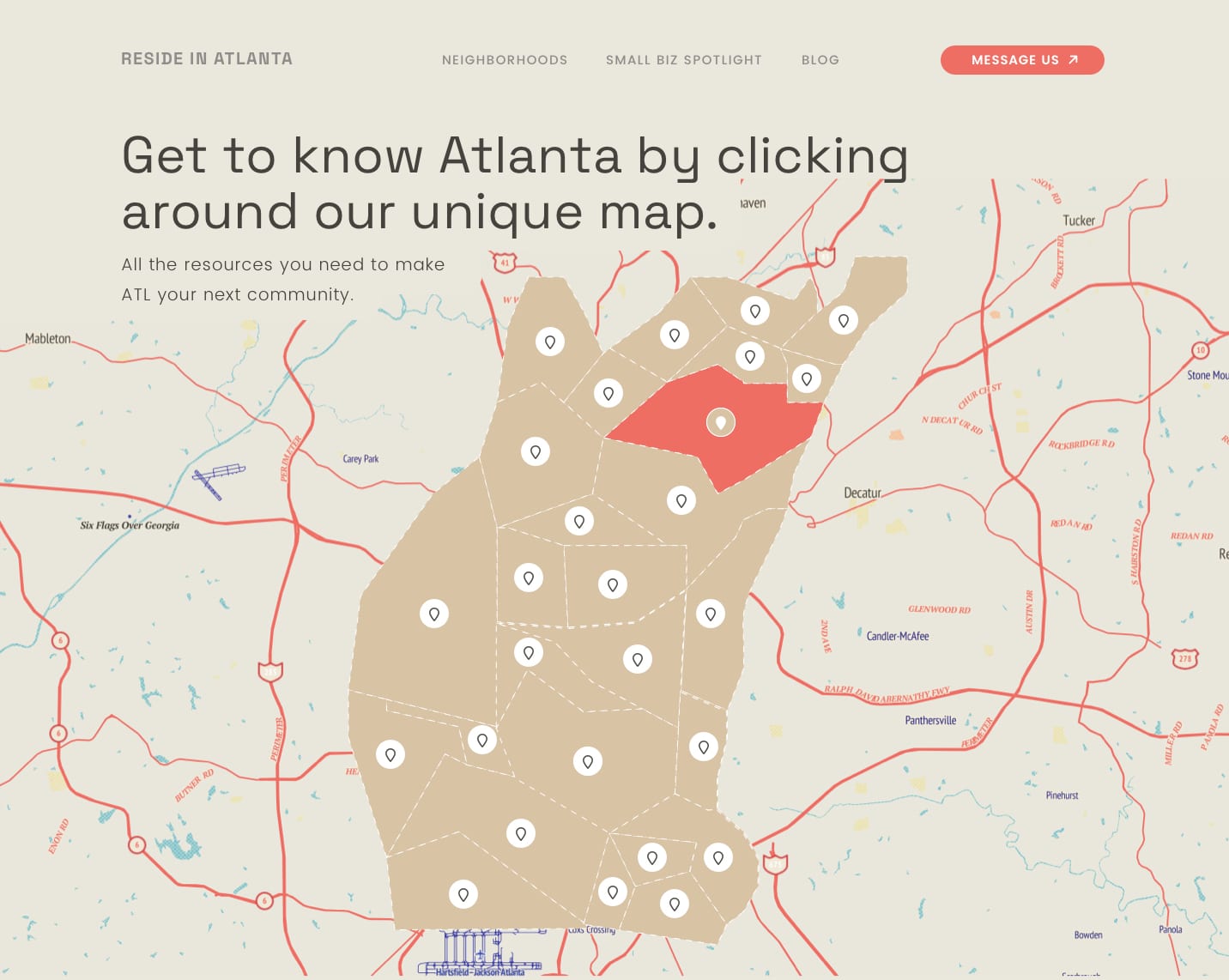 Reside in Atlanta