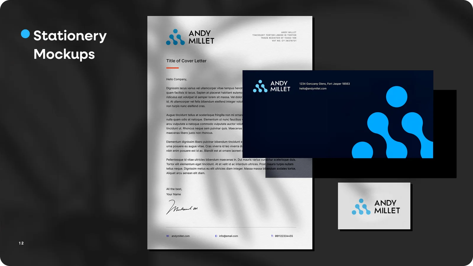Stationery mockups