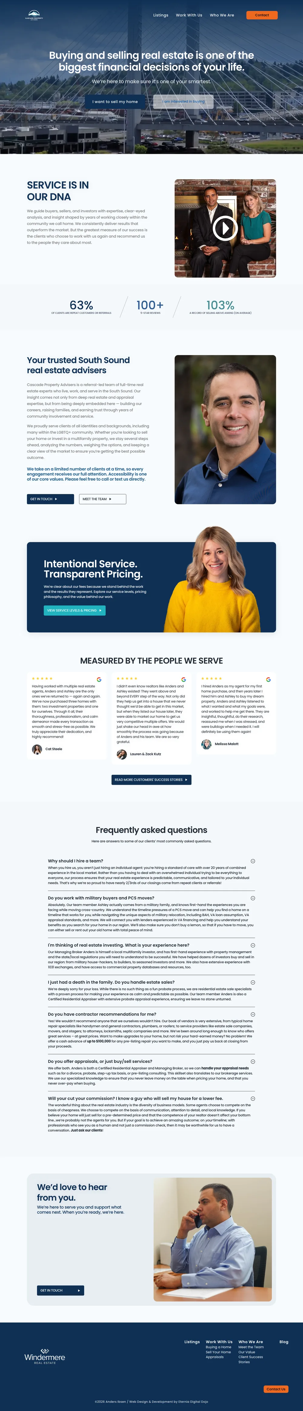 Cascade Property Advisers website