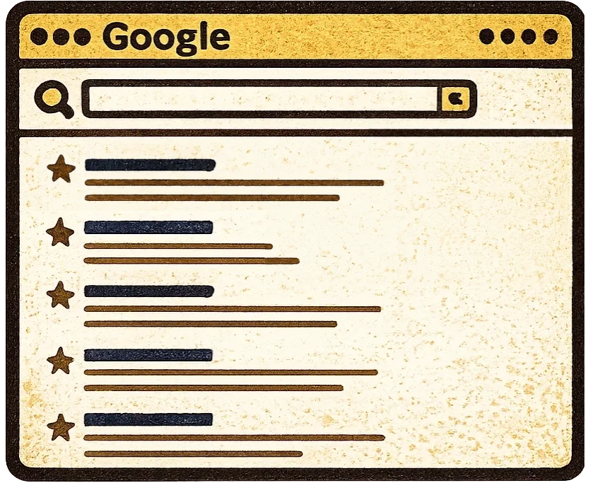 A plain Google results page — nobody standing out